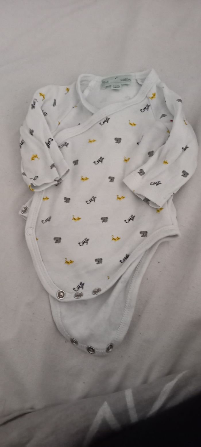 Body blanc mes petits cailloux taille 1 mois