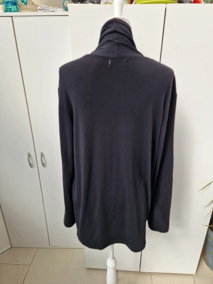 Cardigan Asymétrique Noir - photo numéro 3