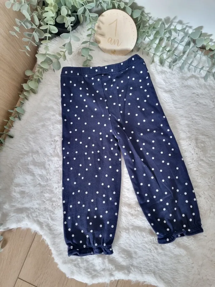 Pantalon fin bleu à poids 12M