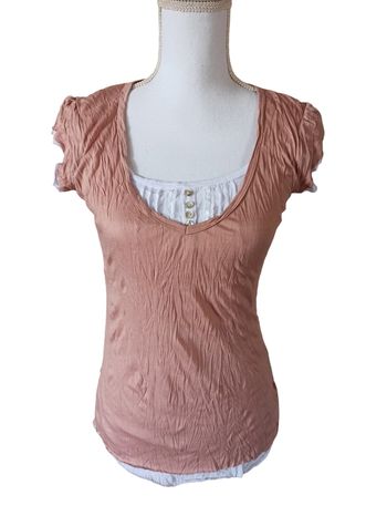 Tee-shirt manches courtes rose pâle