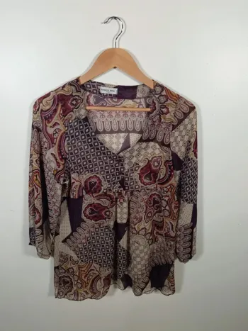 C8 blouse imprimée Renatto Bene T2