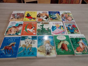 Lot de 15 livres, bibliothèque rose, Poly ect.(9)