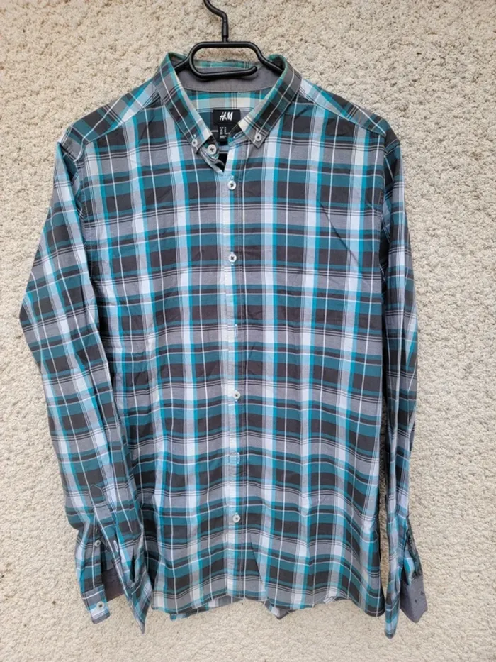 Chemise à carreaux vintage money chic tendance élégant grunge baggy tie and dye