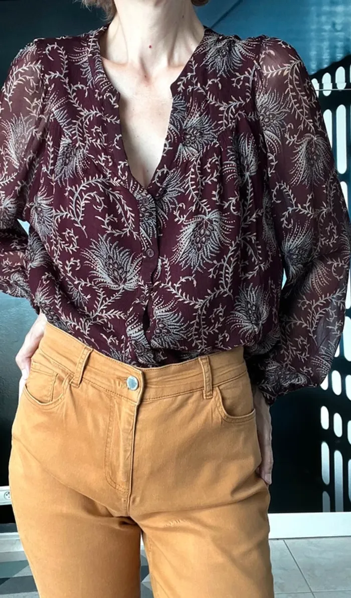 Chemise col en V t44 Maison 123 - photo numéro 2