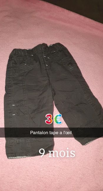 Pantalon tape a l'œil garçon