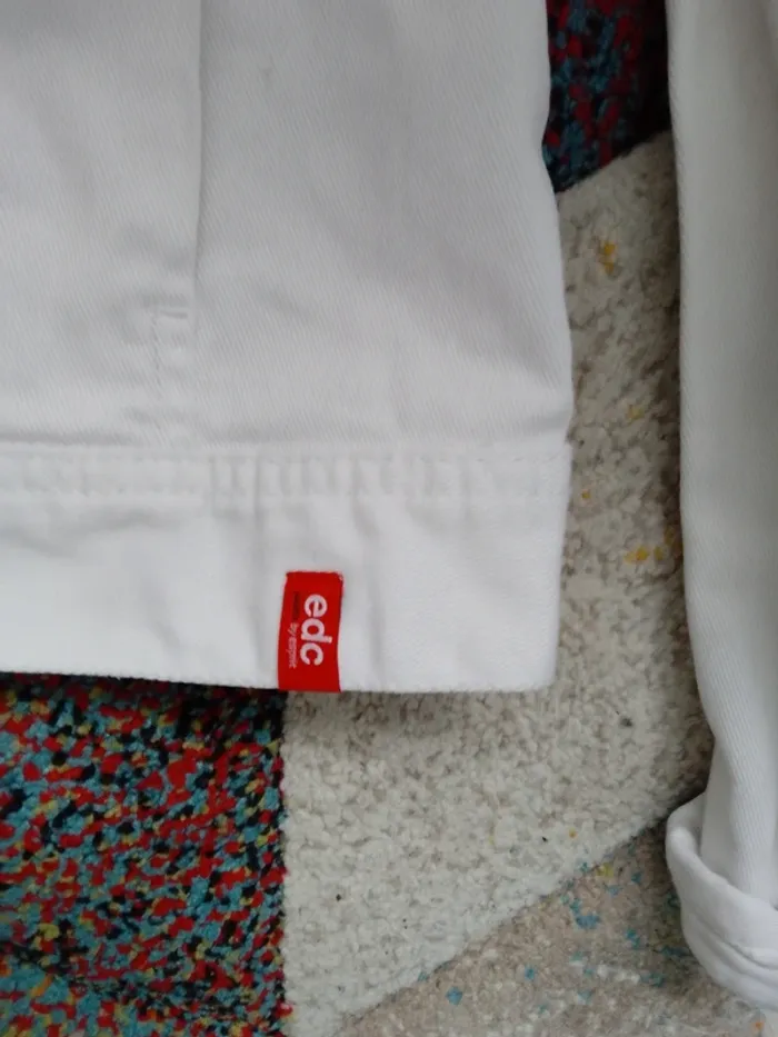 Veste en jean blanche taille 34 EDC by esprit - photo numéro 3