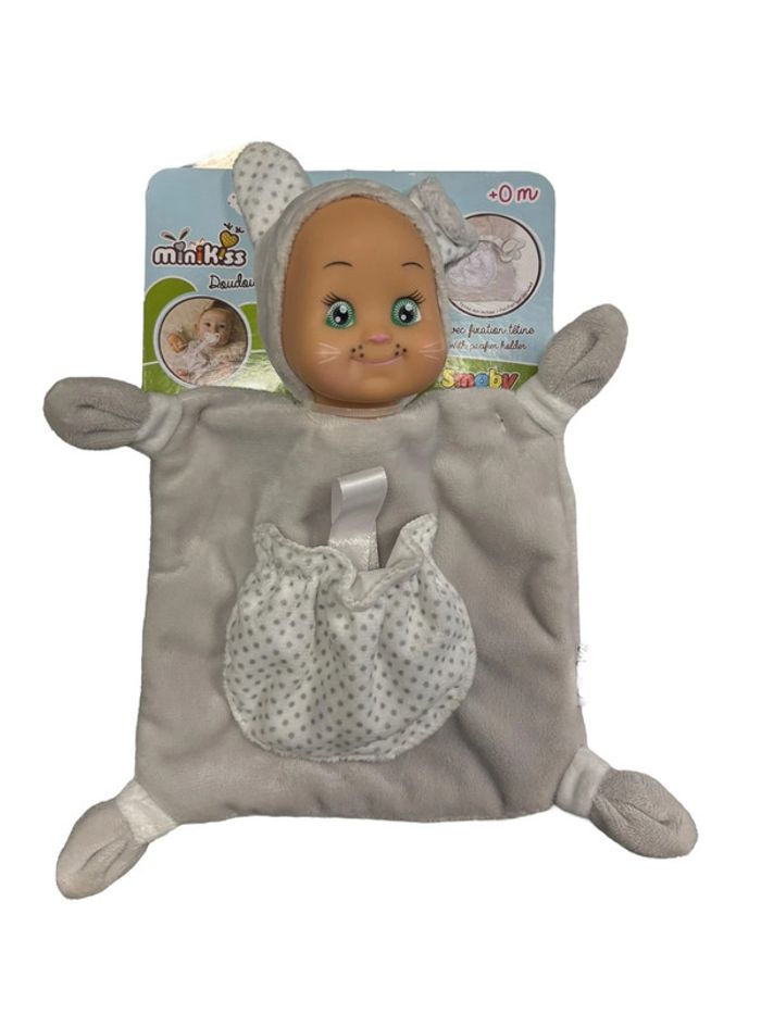 Doudou Minikiss avec fixation tétine Smoby neuf