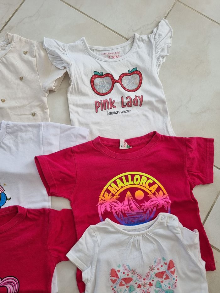 Lot 6 tee-shirts manches courtes et 2 manches longues 24 mois - photo numéro 3
