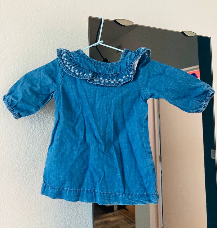 Robe en jean bébé 3 mois - photo numéro 4