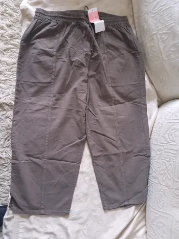 Pantacourt été marron (speciale grande taille) T L /4