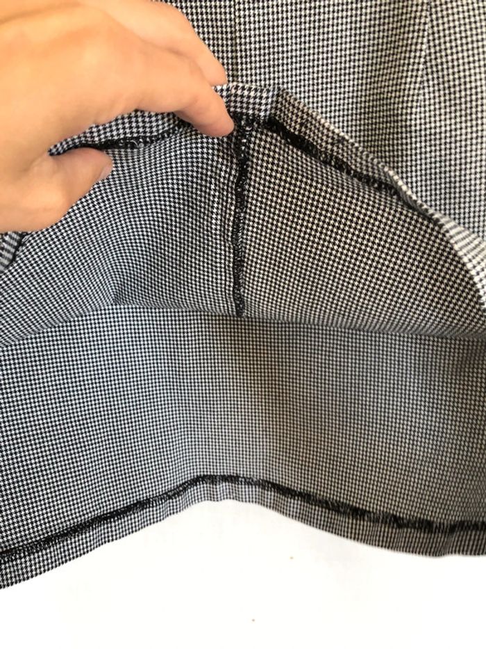 Jupe grise motif pied de poule avec ceinture Divided comme neuve 36 - photo numéro 14