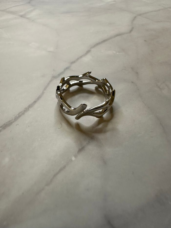 Bague argentée homme - photo numéro 3