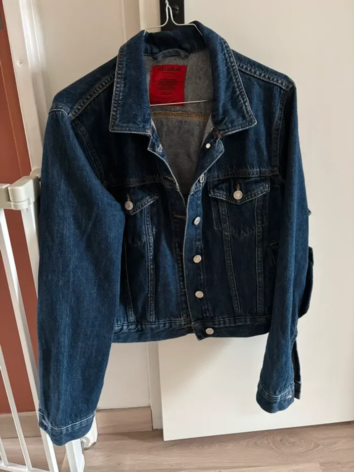 Veste en jean volants Pull&bear t.M comme neuve