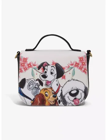 Loungefly Disney Dogs Floral Mini Crossbody Bag USA