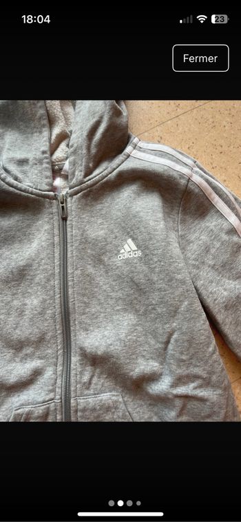 Veste grise adidas
