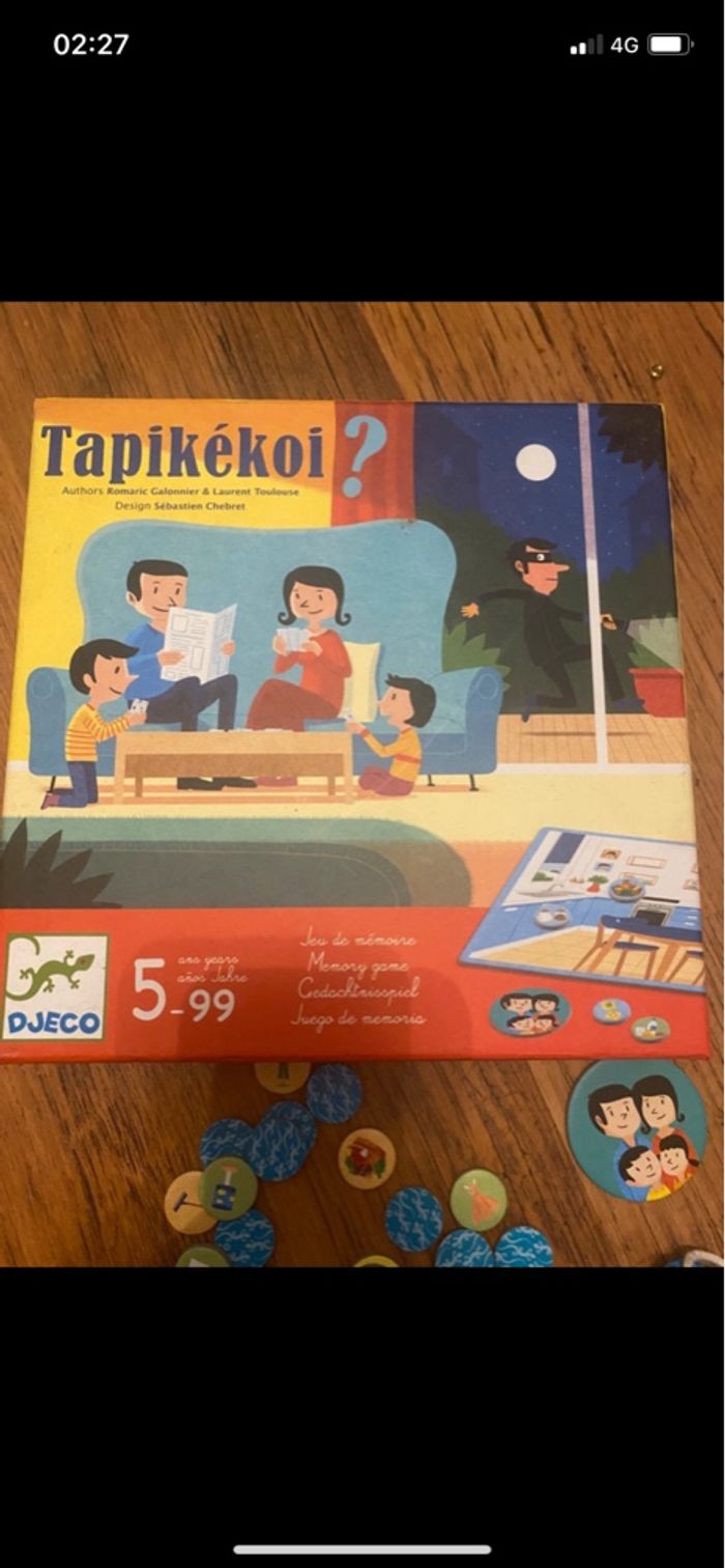 Jeux de société  enfant tapikékoi