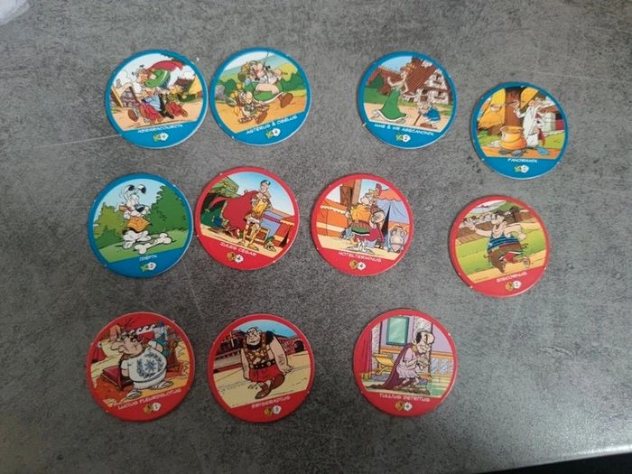 Lot de pogs Astérix