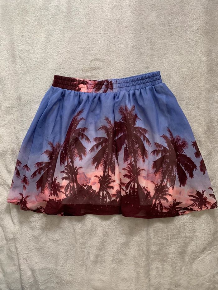 Jupe avec motifs palmiers