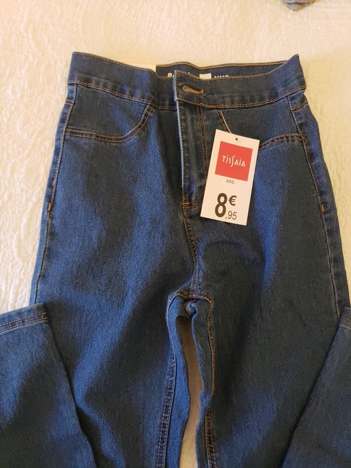 Jean tregging, taille XXS, neuf, tissaia - photo numéro 2