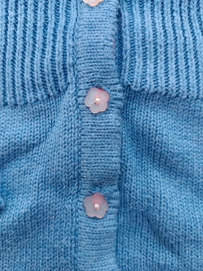 🔸Gilet Fille Sergent Major Bleu 3 Mois🔸 - photo numéro 6