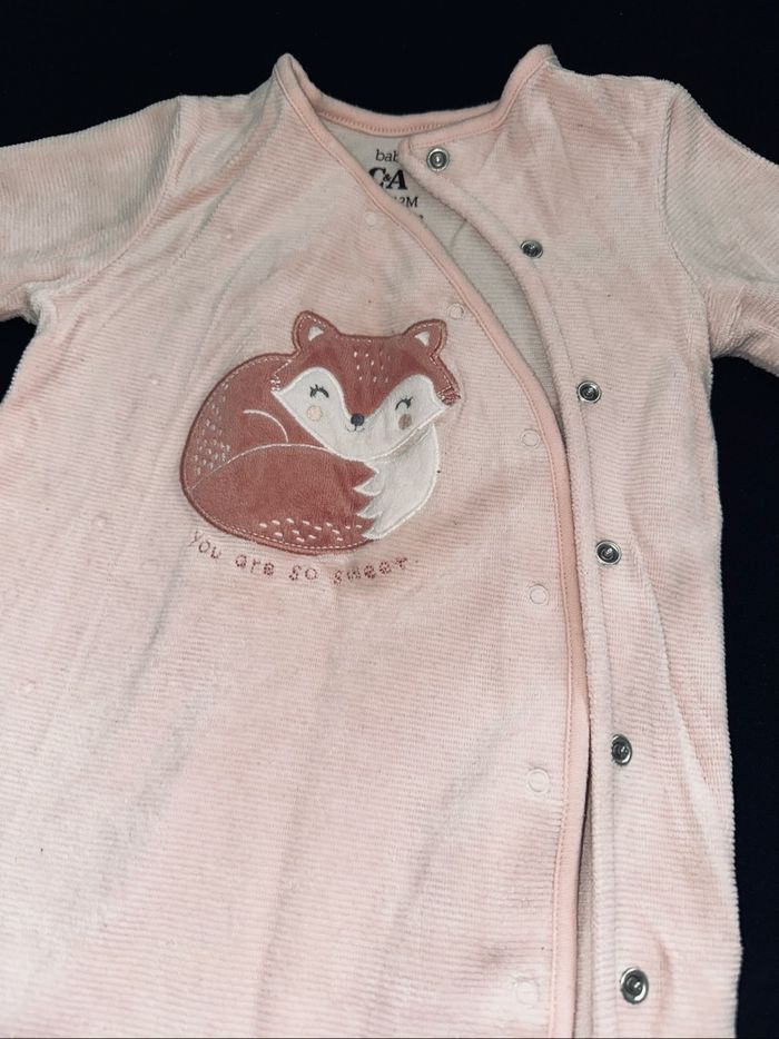 Pyjama velour avec pied C&A - 80CM - photo numéro 2