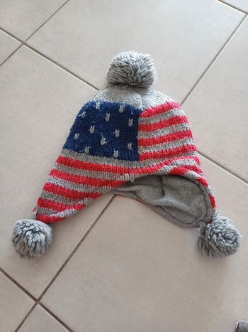 Bonnet motif drapeau américain 55cm