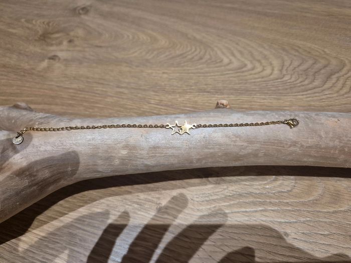 Bracelet #acier Doré - photo numéro 5