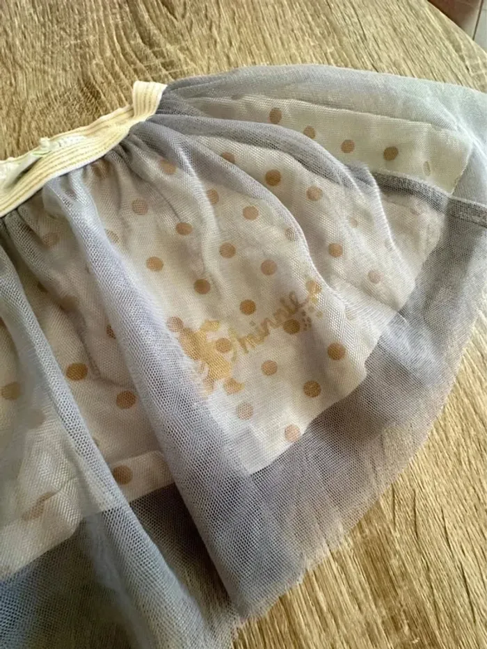 Jupe Minnie tulle gris 6 mois - photo numéro 3