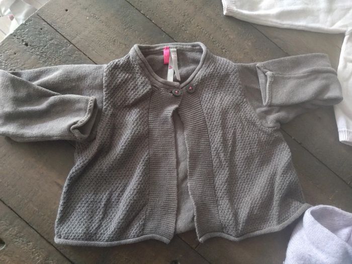 Lot de 3 gilets bébé fille 9 mois - photo numéro 6