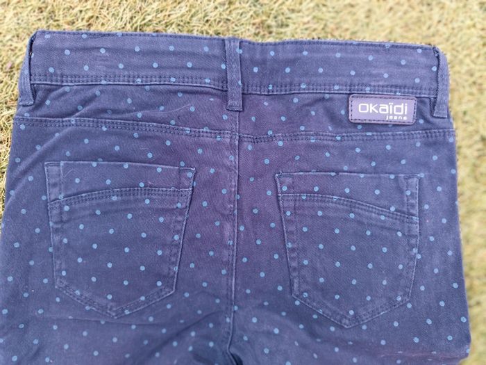 Pantalon marine à pois - photo numéro 3