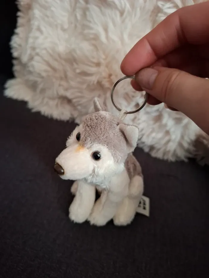 Porte clef peluche Husky/loup WWF - photo numéro 4
