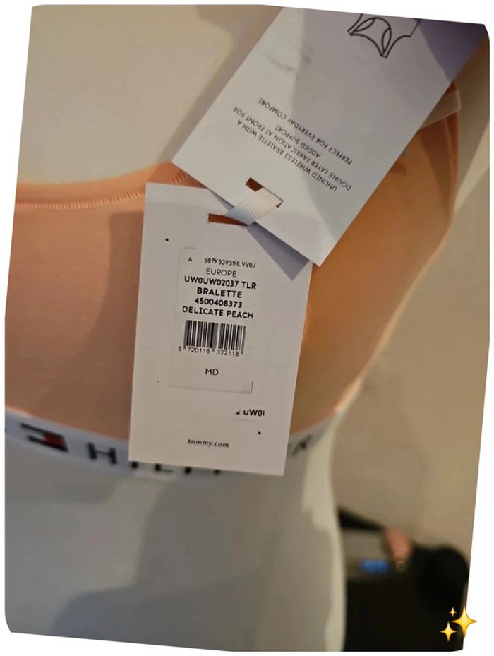 Brassière M tommy Hilfiger abricot - photo numéro 3