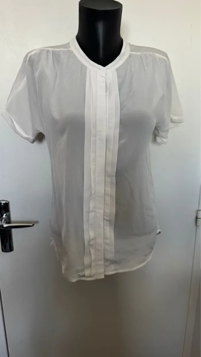 Blouse blanche transparente femme 36