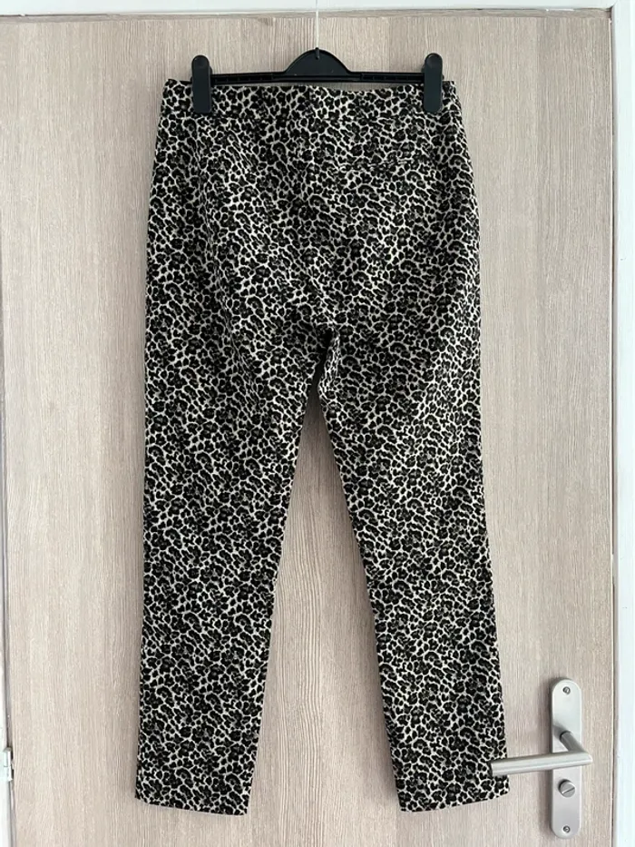 🐆 Pantalon Sézane - modèle  Clara léopard - T40 - Wild & Chic ! 🐆 - photo numéro 3