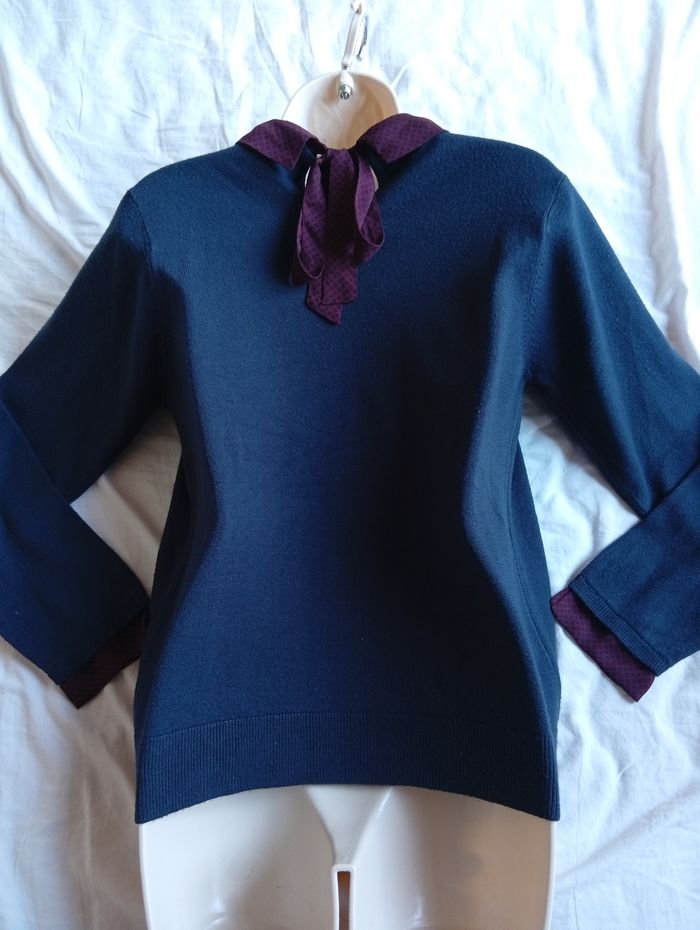 Pull col et noeud dos taille m - photo numéro 3