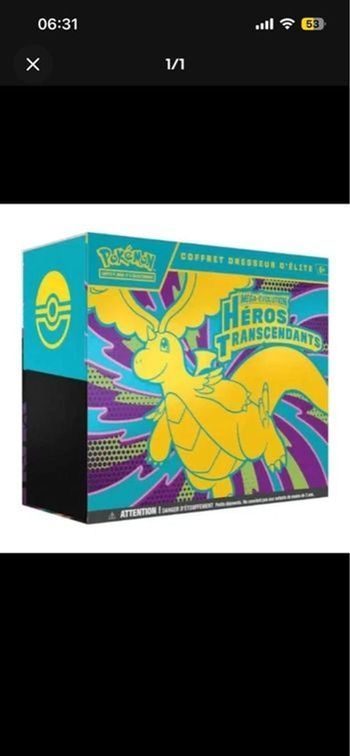 PRÉCOMMANDE - ETB ME2.5 HÉROS TRANSCENDANTS MEGA EVOLUTION - NEUF / SCELLÉ.