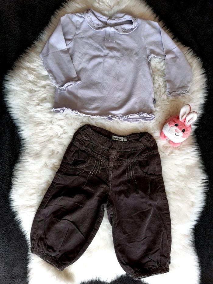 Ensemble pantalon TAO et sergent-major 18 mois