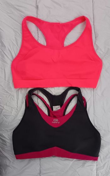 2 brassières sport taille L