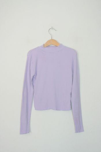 Sous pull mauve Kiabi Eco Conception taille XXS