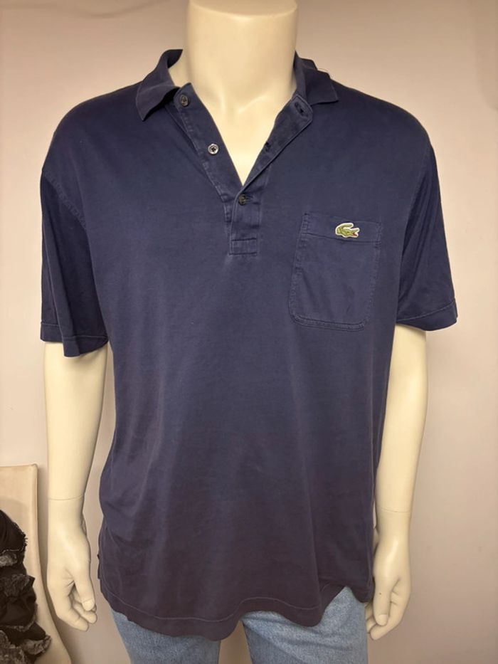 Polo Lacoste Original - Taille L - Bleu Marine - photo numéro 4