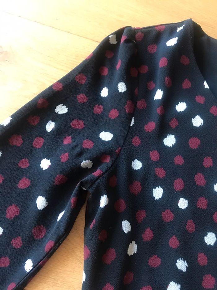 Robe noir à pois blanc et rouge Akoz de toi S - photo numéro 6