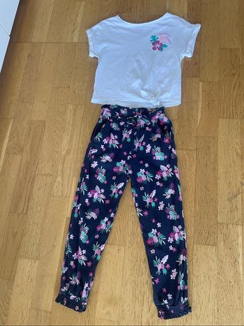 Ensemble fleur 5/6 ans