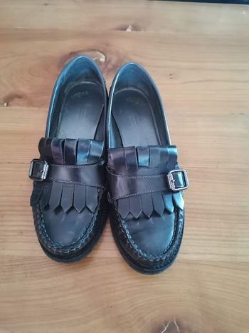 mocassins cuir noir  Geox taille 38