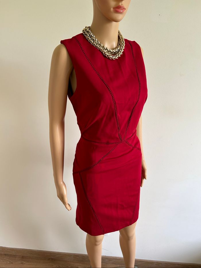Robe rouge neuve sans manches Morgan taille M - photo numéro 2
