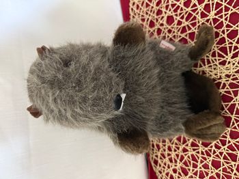 peluche marmotte castor  marionnette handman 1980-2009