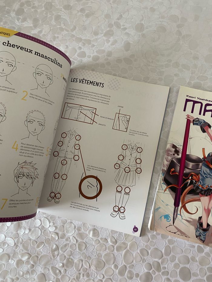 Lot de 2 livres  apprendre à dessiner manga - photo numéro 6