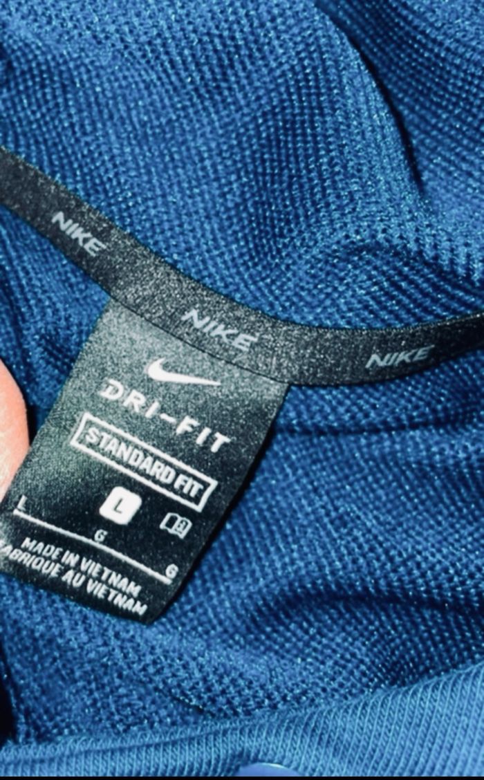 Sweat Nike Dri-FIT taille L à Capuche Homme peu porté Bleu Marine Nike - photo numéro 4