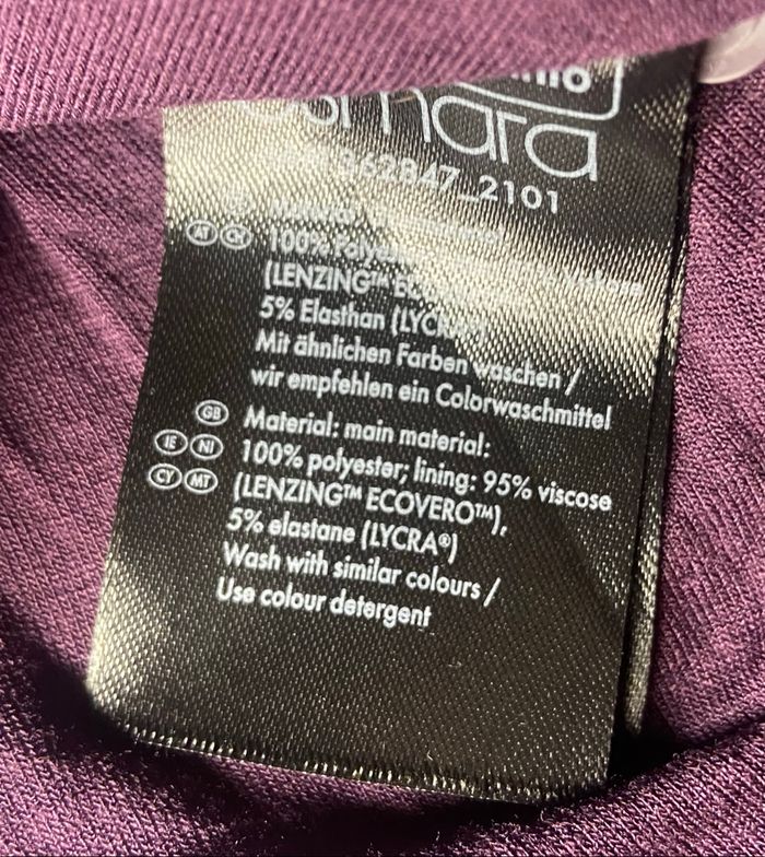 Robe  bordeaux/violet »Esmara »manches longues - photo numéro 5
