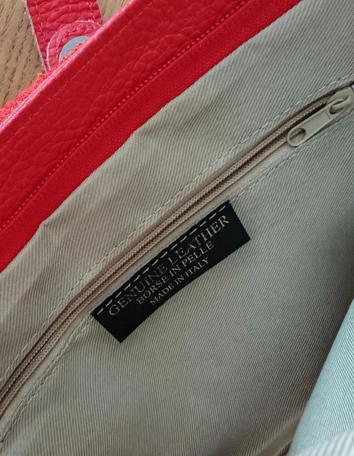 Sac bandoulière en cuir véritable comme neuf - photo numéro 5