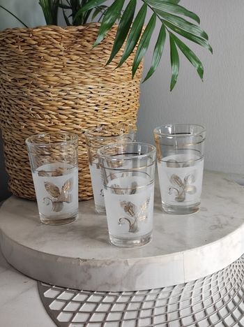 Verres à thé motifs épis de blé